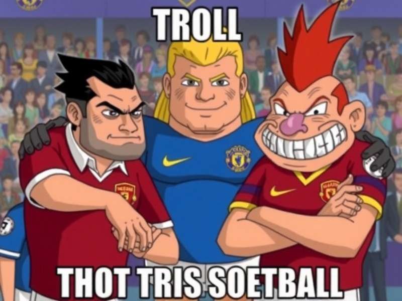 Team collaborating on football memes